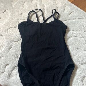 black leotard